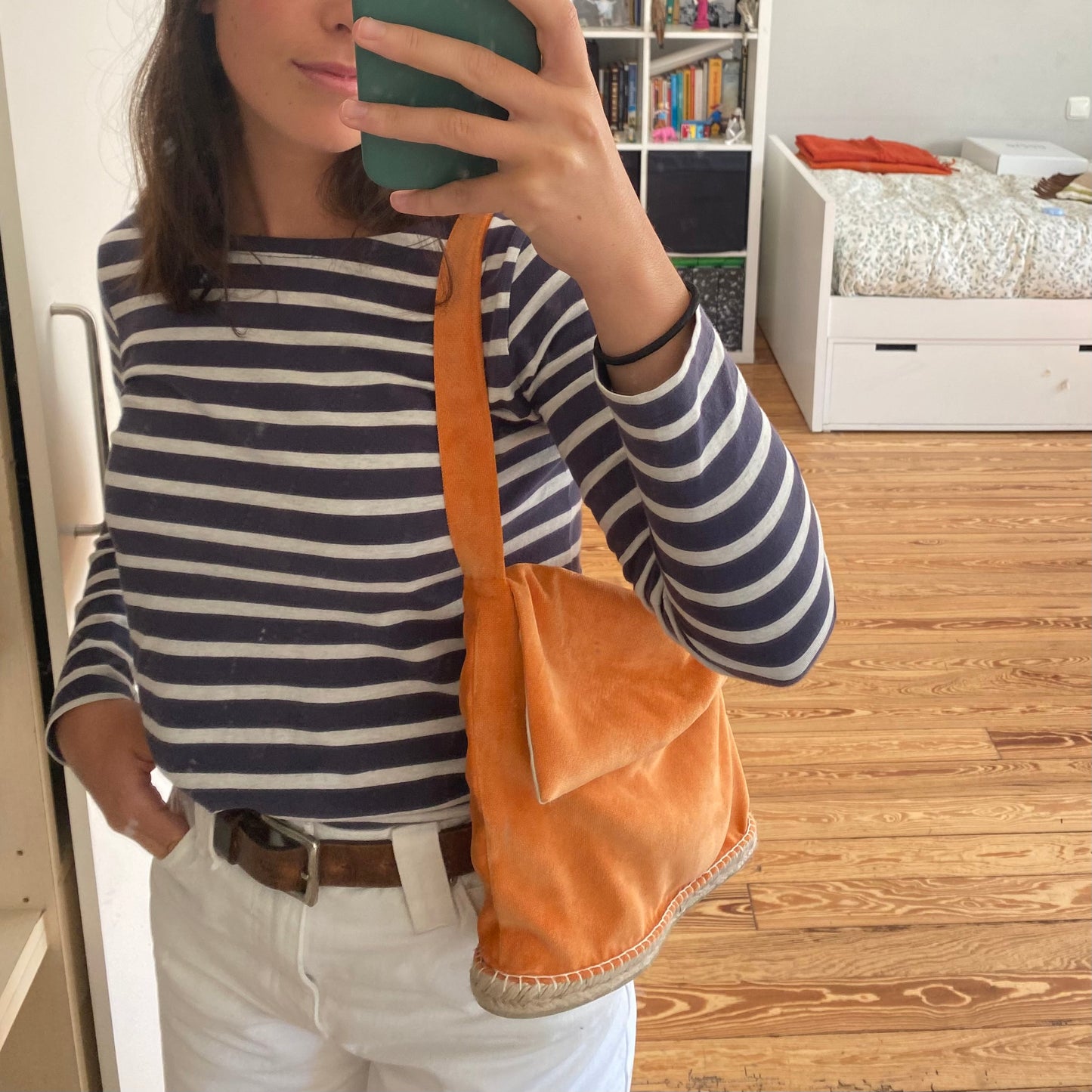 Bolso Naranja con Solapa