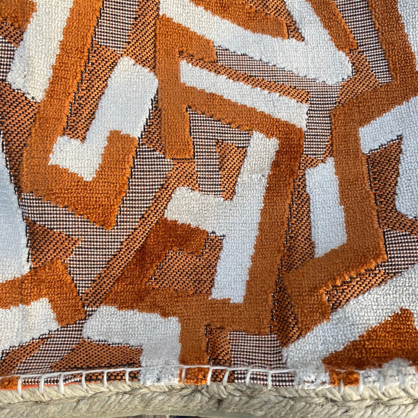 Bolso naranja geométrico