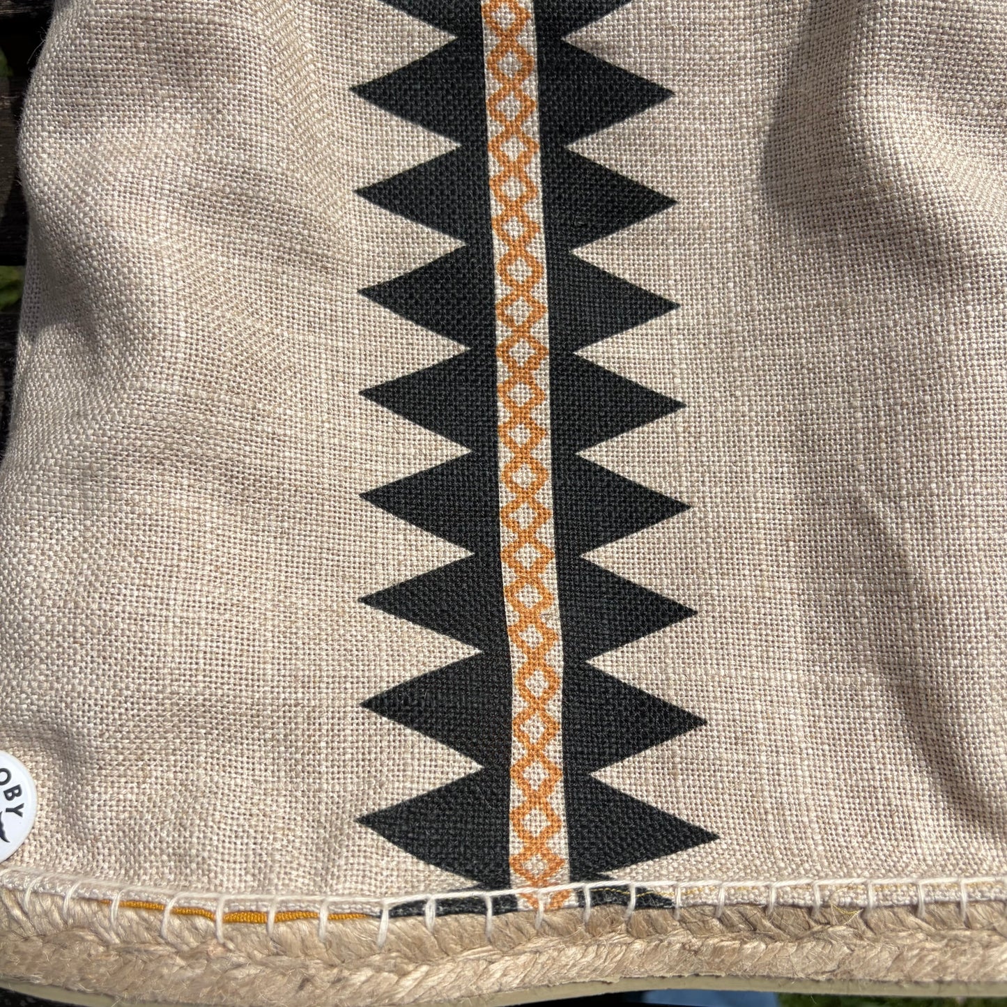 Bolso camino con asa de cuero