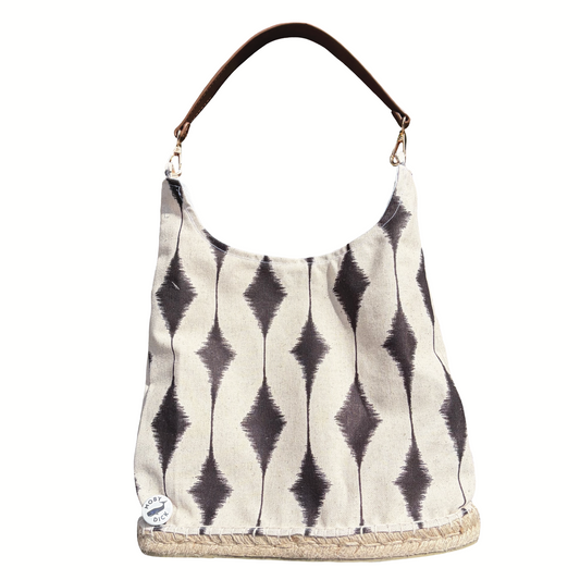 Bolso B&W con asa de cuero