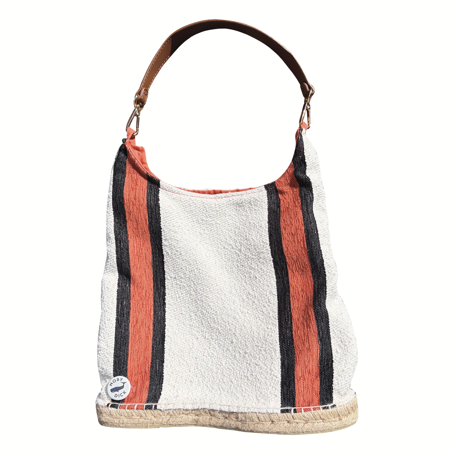 Bolso caldera con asa de cuero