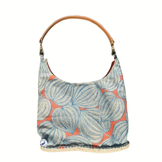 Bolso Calabazas con asa de cuero